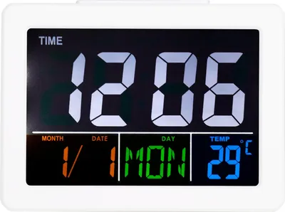 Obrázek produktu pro LCD digitální budík Student Velká obrazovka Zobrazení času a teploty