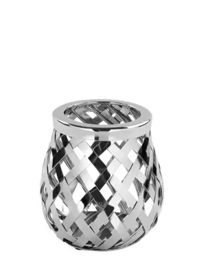 Produktbild von Fink OTIS, Windlicht, Edelstahl , silberfarben, L. 14 cm, B. 14 cm, H. 15 cm, D. 14 cm 159205