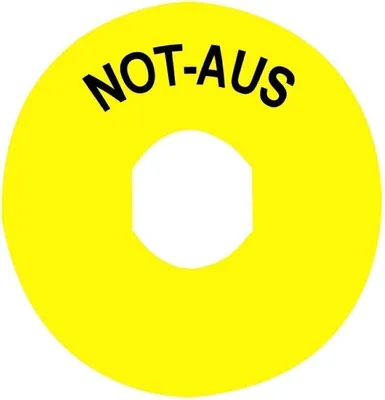 Produktbild von Schneider Electric Not-Halt-Schild ZBY8230