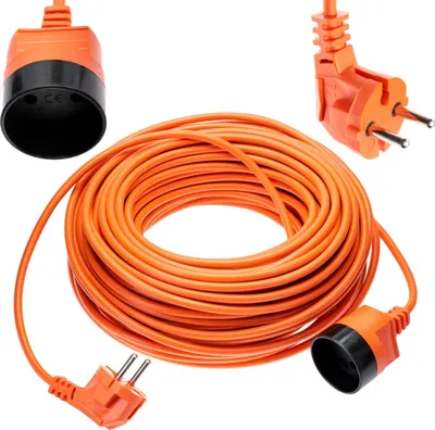 Zdjęcie produktu dla Przedłużacz Kabel Przewód Ogrodowy Warsztatowy Pojedynczy Uniwersalny 2x1mm 30m ELGOTECH