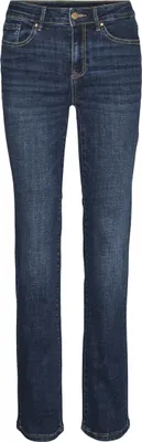 Image de Jean droit Vero Moda Flash, modèle Li3300, couleur bleu, taille XL / 30, pour femme, couleur bleu, taille XL