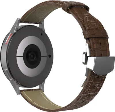 Produktbild von Strap-it Xiaomi Mi Watch Luxus-Lederarmband (Dunkelbraun)