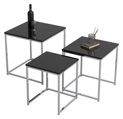 Produktbild von 3-tlg Beistelltisch Couchtisch Sofatisch