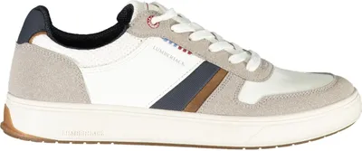 Produktbild von Weißer Herrensportschuh mit Details & herausnehmbarem Fußbett