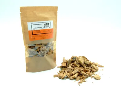 Produktbild von Eichenholzchips - Cognac 100g, Eichenholz Chips Holzspäne Eichenholzspäne