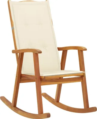 Produktbild von 3064181 Rocking Chair with Cushions Solid Acacia Wood (311844+43181)