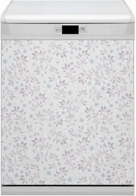 Produktbild von Dekorative Magnetmatte Küche Geschirrspüle 60x70 cm  Magnet für Spülmaschine  - Zweige mit Blättern