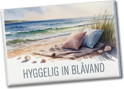 Produktbild von HYGGELIG IN BLÅVAND Nordseeküste Souvenir Souvenir Magnet