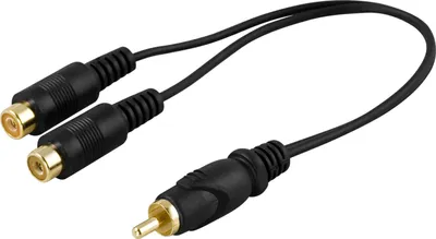 Obrázek produktu pro Deltaco MM-20, RCA, Samec, RCA, Samice, Černá