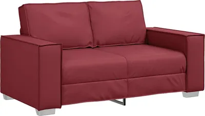 Obrázok produktu pre vidaXL Dvojposchodová sedačka, vínová farba, 160 cm, umelá koža