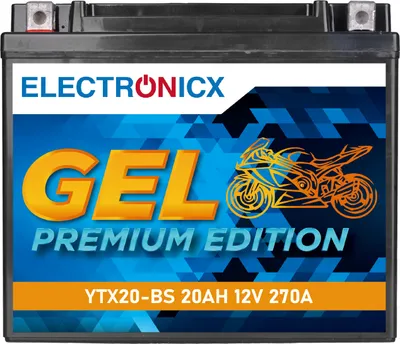 Image de Batterie de moto Electronicx YTX20-BS GEL 12V 20Ah 270A/EN – Sans entretien, préchargée, double durée de vie ▶ Premium  Batterie Moto AGM Sans Entretien