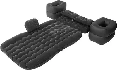 Produktbild von Reise Auto Luftbett aus PVC schwarz 12V Pumpe für Camping