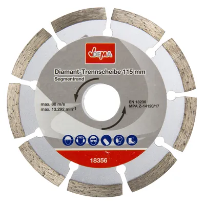 Zdjęcie produktu dla Diamentowa tarcza tnąca segmentowa 115 mm DDT115S