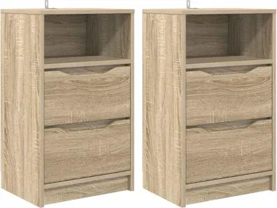 Obrázok produktu pre Nočné stolíky so zásuvkou 2 pcs Sonoma dub 40 x 30 x 467 cm