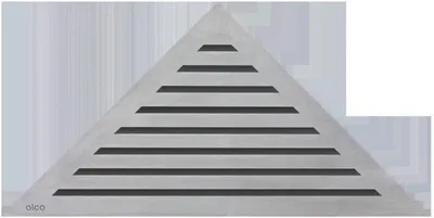 Produktbild von Alcadrain (Alcaplast) Rost für Eckbodenablauf, Edelstahl-matt LIFE