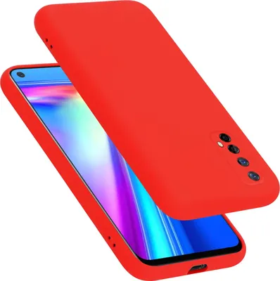 Produktbild von Cadorabo Schutzhülle für Realme 7 5G Hülle in Rot Handyhülle Case Cover TPU Etui
