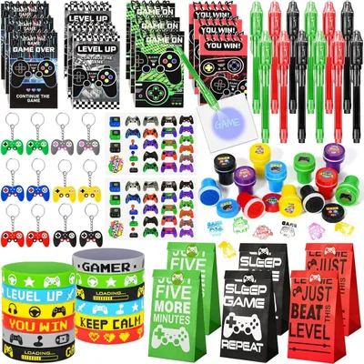 Produktbild von Videospiele – kleines Geschenk – Kindergeburtstag – 10 Jahre – Gastgeschenk – Kindergeburtstag mit UV-Stift und Notizbuch