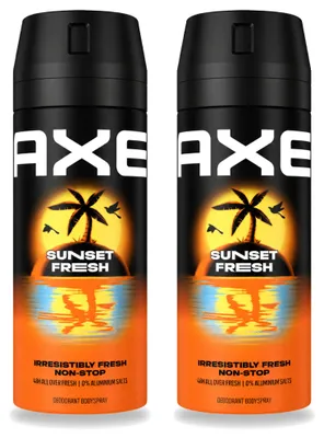 Zdjęcie produktu dla 2 sztuki dezodorantu w sprayu Axe Sunset Fresh - 150 ml - zestaw ekonomiczny