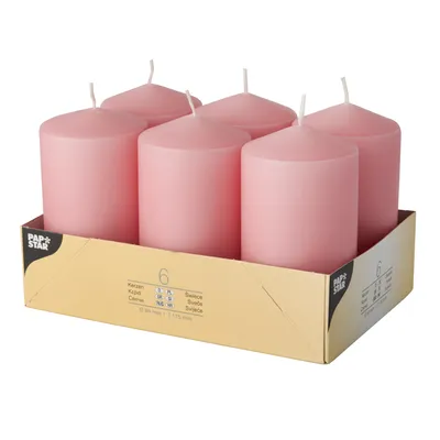 Produktbild von Papstar 17992, Rund, Pink, 24 h, 6 Stück(e)