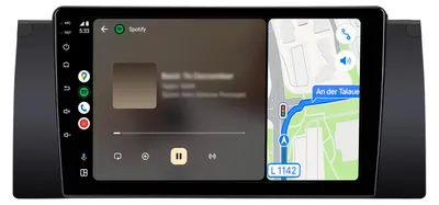 Immagine prodotto di Radio installabile successivamente compatibile con BMW Serie 5 E39 Carplay Android Auto Navi Bluetooth DAB+ telecamera posteriore 9 pollici 32 GB