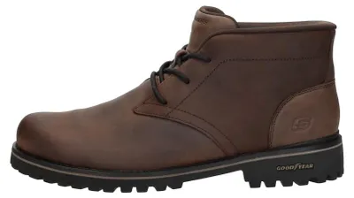 Image de Skechers Slip-Ins : Modèle Quintero - Damien, chaussures à lacets, couleur marron foncé, taille 46