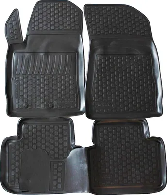 Image de Tapis De Sol en Caoutchouc 3D Compatible avec Fiat Bravo 2 2007-2017 4pcs, Bord Haut, Inodore, Noir, Antidérapant, Toutes Saisons