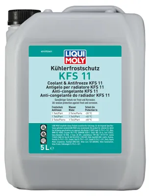 Produktbild von LIQUI MOLY KFS 11 Kühlmittel Kühlerfrostschutz 5L Grün Antifreeze Konzentrat G11