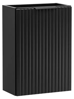 Image de Meuble sous vasque NOXERA – 40 cm – 1 porte – Noir mat – Design compact et suspendu