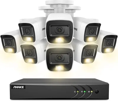 Produktbild von Überwachungssystem, 5MP Kameras, H265+ Kompression, 3K CMOS Kamera-g, Keine-c
