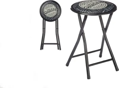 Produktbild von Klapphocker Klappstuhl Sitzhocker Hocker Stuhl klappbar rund Farbe Tropical
