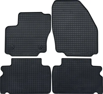 Produktbild von für Ford Galaxy / S-Max ab 05/2006-08/2015 Passform PETEX Gummimatten 4-teilig schwarz Allwettermatten Gummifußmatten