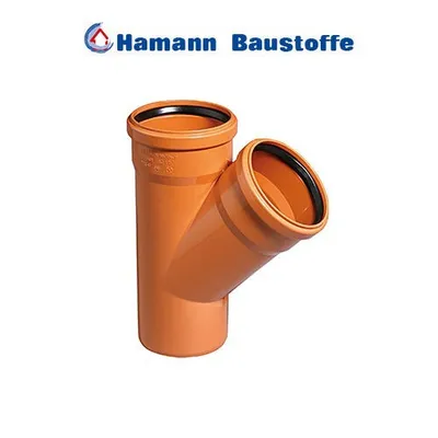 Produktbild von KG Einfachabzweig 45° DN 125/125 KGEA Abzweig Kunststoff Abwasserrohr