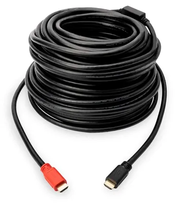 Produktbild von DIGITUS HDMI Anschlusskabel Ethernet,Verstärker,20m,schwarz