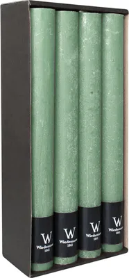 Produktbild von Stabkerzen aus Paraffin, Eukalyptus, Marble Rustik, Wiedemann, 280/35 mm, Brenndauer ca. 30h, 8 Stück