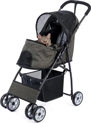 Produktbild von Einfache graue Hundebuggy 48x87x104 cm Polyester