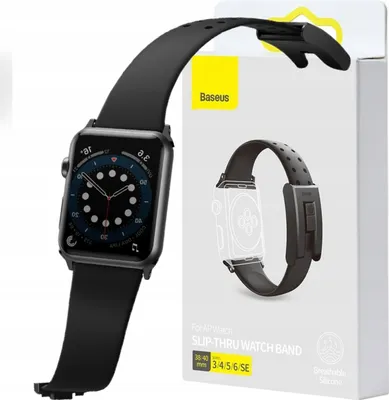 Produktbild von Baseus Armband Armband für Apple Watch 3/4/5/6/Se 38Mm/40Mm Schwarz