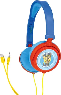 Image de Casque stéréo filaire pliable Pat' Patrouille pour enfants avec limitation de volume d'écoute
