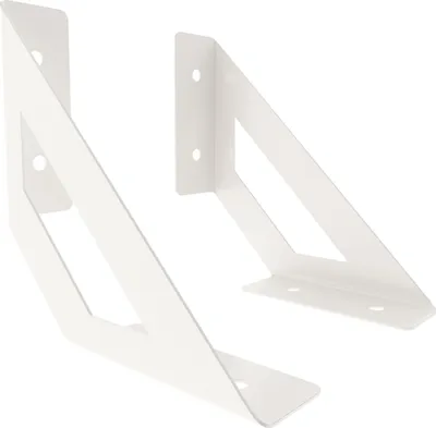 Produktbild von 2x sossai Design Regalträger Truss in Weiß 120x120mm Regalwinkel Bücherregal Konsole Regal Halter