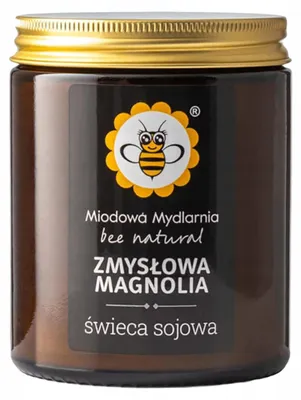 Image de Miodowa Mydlarnia Bougie Soja Magnolia Sensuelle Parfumée