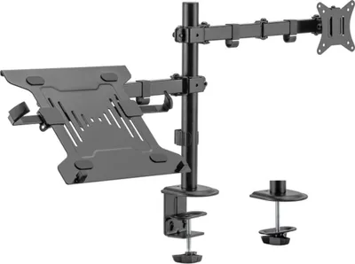 Zdjęcie produktu dla AISENS DTL32TSR-193, Zaciskowy/przelotowy, 43,2 cm (17"), 81,3 cm (32"), 100 x 100 mm, Opcja regulacji wysokości, Czarny