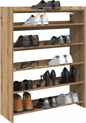 Zdjęcie produktu dla vidaXL Stojak na buty Artisan dąb 80x25x100 cm materiał drewnopochodny