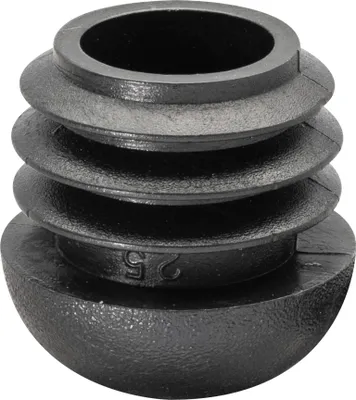 Produktbild von WAGNER Möbelgleiter für Stahlrohr rund 4tlg. - Durchmesser Ø 23 / 25 x 27 mm, Abrieb 12 mm, Kunststoff schwarz - 15005499