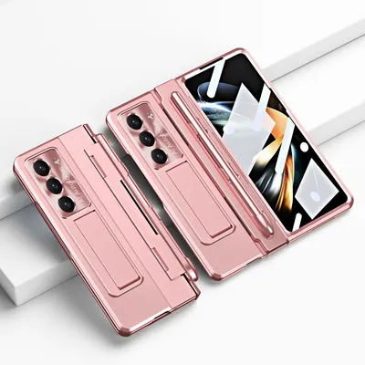 Produktbild von Für Samsung Galaxy Z Fold5 5G Scharnier Case mit Stand- Stifthalterung u. Stift