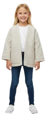 Produktbild von Zara Leinen-Kimonojacke für Mädchen beige 122