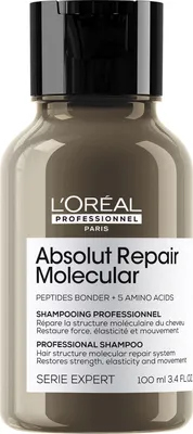 Productafbeelding van L'Oréal Professionnel - Absolut Repair Molecular - Herstellende Shampoo - Voor Beschadigd Haar - 100 ml