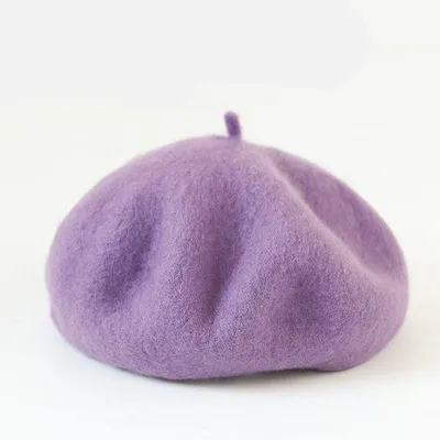 Obrázek produktu pro Vlněná čepice pro dívky, podzimní a zimní styl, módní barva, vhodná pro každodenní nošení