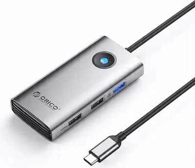 Image de Orico PW11-5P Hub USB-C : Station d'accueil 5 ports avec HDMI 4K, USB-A 3.0 & charge PD pour une connectivité maximale