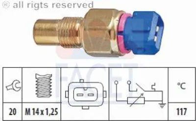 Produktbild von Facet Sensor, Kühlmitteltemperatur  7.3553