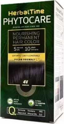 Immagine prodotto di Herbal Time Phytocare colore permanente per capelli naturale Vegan 4V melanzana 130ml