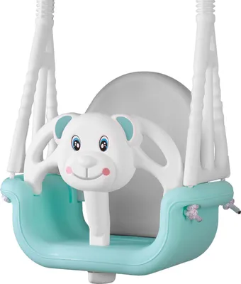 Zdjęcie produktu dla Ricokids 770100, huśtawka "Niedźwiedź" 3 w 1, kolor turkusowy